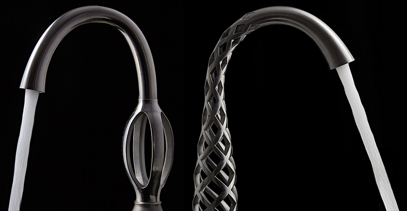 Illustration for article titled These Impossibly Twisted 3D-Printed Faucets Somehow Actually Work